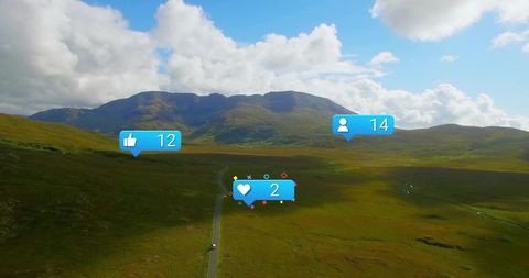 Connecting digital world with tranquil highland landscape