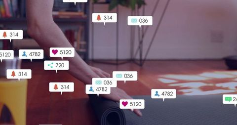Yoga Routine at Home with Integrated Social Media Engagement