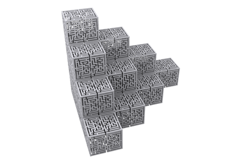 Digital Maze Boxes Structured on Transparent Background - Download Free Stock Videos Pikwizard.com