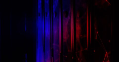 Abstract Lights and Technology Panels in Dark Server Room - Download Free Stock Images Pikwizard.com