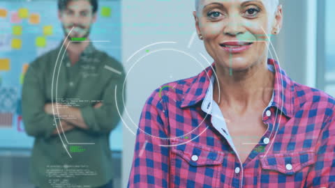 Diverse Professionals in Data-Driven Office Setting