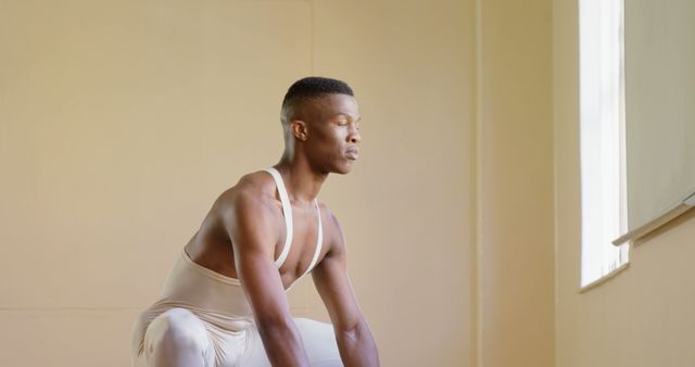 Male Ballet Dancer Practicing in Studio - Download Free Stock Images Pikwizard.com