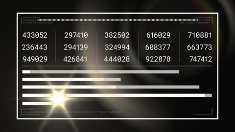 Futuristic Digital Interface with Animated Data and Light Effects