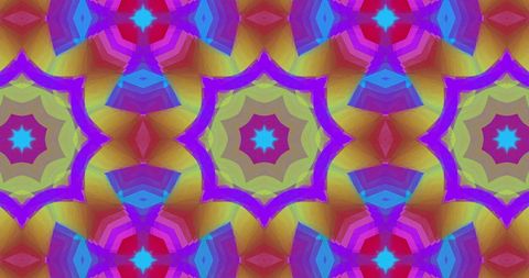 Vibrant Kaleidoscope Pattern in Hypnotic Motion Loop - Download Free Stock Images Pikwizard.com
