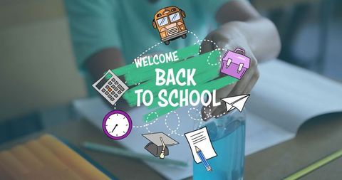 Welcome back to school hand sanitizing for safe learning