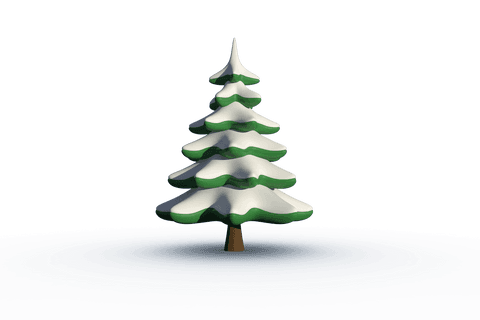 digital tree with snow illustration with transparent background - Download Free Stock Videos Pikwizard.com