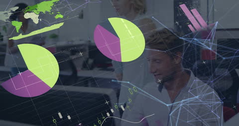 Business Team Collaborating on Digital Analytics Project