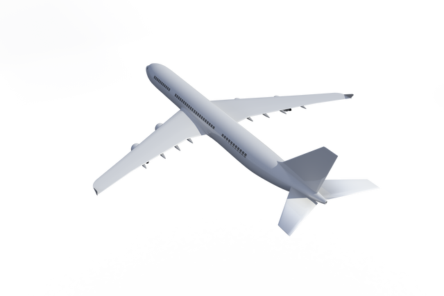 White Airplane Render with Transparent Background for Travel and Aviation Themes - Download Free Stock Videos Pikwizard.com