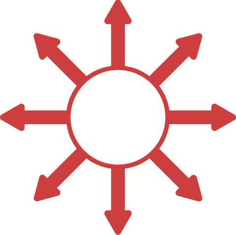 red circle with arrow pattern illustration on transparent background - Download Free Stock Videos Pikwizard.com