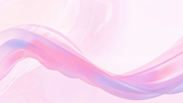 Pastel Flowing Ribbon Waves Diagonal with Translucent Gradients and Soft Speckles