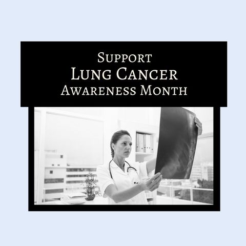 lung cancer awareness: doctor examining x-ray - Download Free Stock Templates Pikwizard.com