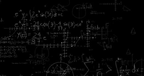 Complex Math Formulas and Diagrams on Blackboard - Download Free Stock Images Pikwizard.com