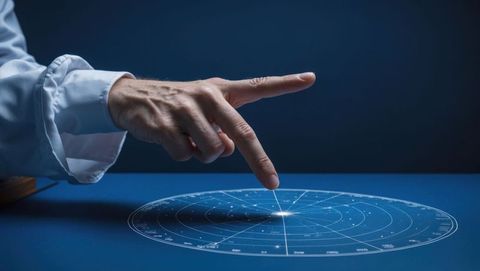 futuristic digital holographic interface and hand interaction - Download Free Stock Images Pikwizard.com