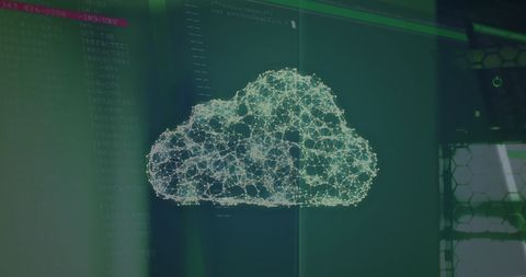 Digital Cloud Processing with Global Network Illumination - Download Free Stock Images Pikwizard.com