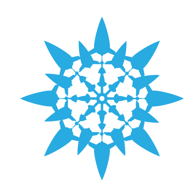 Delicate Transparent Blue Snowflake Design - Download Free Stock Videos Pikwizard.com