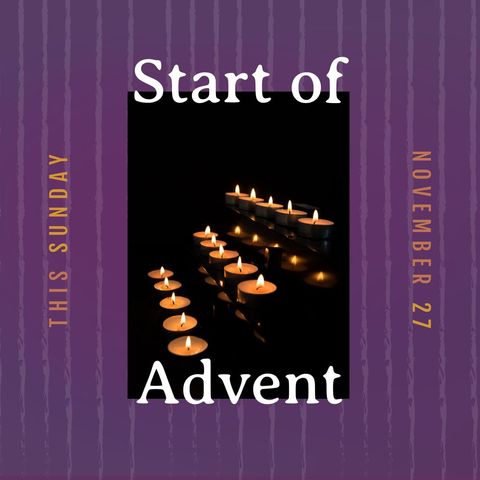 lit tealight candles celebrating start of advent with text - Download Free Stock Templates Pikwizard.com