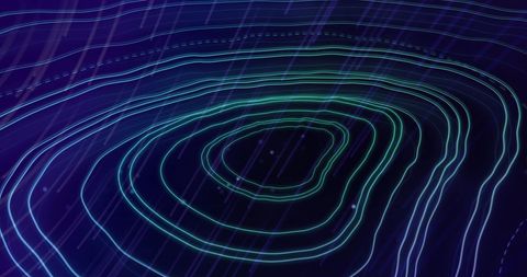 Dynamic Curved Light Trails Creating Network Interface - Download Free Stock Images Pikwizard.com