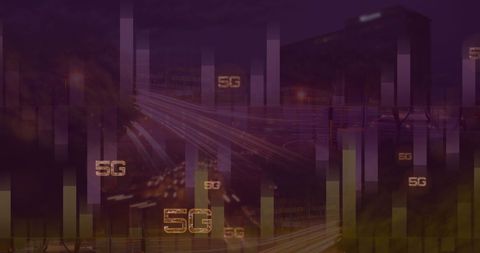 5G Technology Integration with City Landscape and Data Visualization