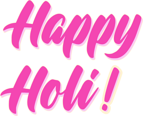 vibrant pink happy holi message on transparent background - Download Free Stock Videos Pikwizard.com