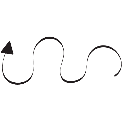 curved black arrow on transparent highlighted in digitally vector style. suitable for presentations, instructions, or graphics where a simple, clear directional symbol is needed. ideal for applications involving guidance, pointing, or emphasizing movement without a distracting background.
