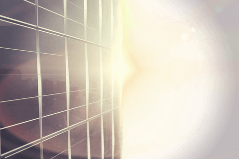 sunlight reflecting on transparent glass building cityscape - Download Free Stock Videos Pikwizard.com