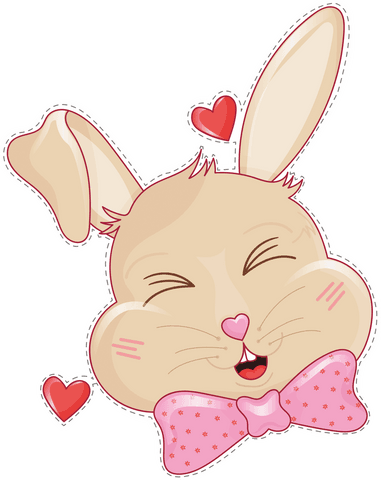 cheerful cartoon rabbit on transparent background - Download Free Stock Videos Pikwizard.com