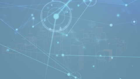 Abstract Global Network Connection with Digital Elements