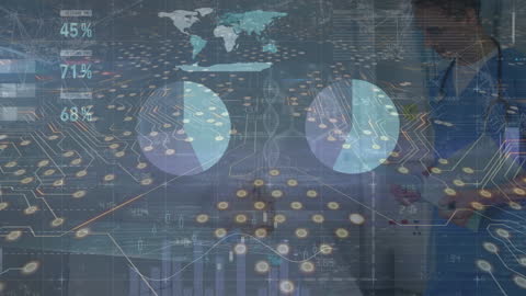 Digital Overlay of Global Pandemic Data and Researcher