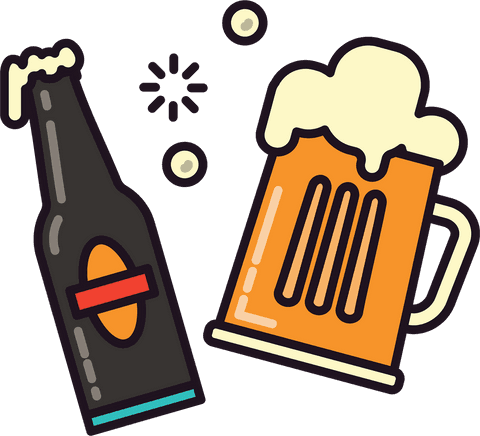 transparent beverage concept with beer bottle and glass - Download Free Stock Videos Pikwizard.com