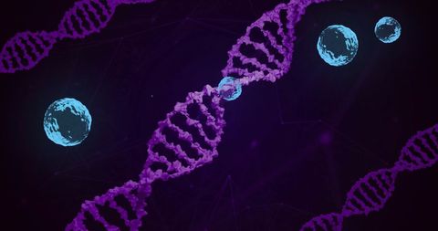 dynamic dna strands with cells illustrating genetic concepts - Download Free Stock Images Pikwizard.com