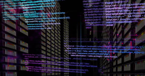 Digital Data Flow in Futuristic Urban Cityscape