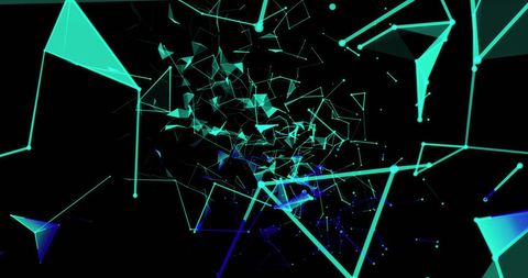 Digital Network with Expanding Green Light Trails - Download Free Stock Images Pikwizard.com
