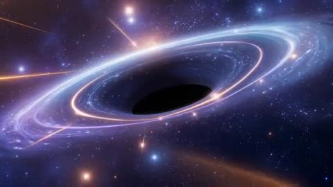 Black Hole Accretion Disk with Plasma Streams in Deep Space