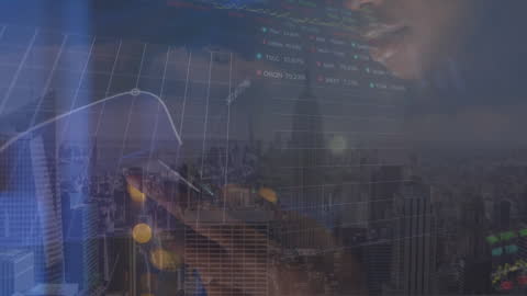 Female Executive Analyzing Business Data on Mobile Phone in Office