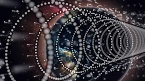 Futuristic Digital Globe with Particle Connectivity Concept