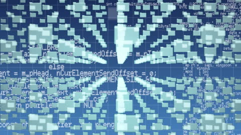 Digital Padlock Visualization Amidst Data Processing Code