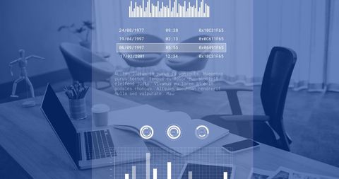 Graphical Analysis Financial Technology Office Background - Download Free Stock Images Pikwizard.com