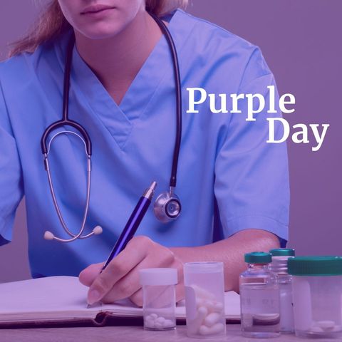 Medical professional celebrates purple day awareness