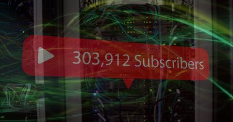 social media subscribers increasing overlaid on cyber network - Download Free Stock Images Pikwizard.com