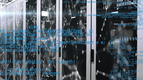 Digital Coding Overlay on Advanced Server Room Network