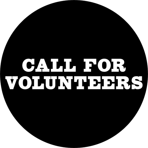 Black Circle with Call for Volunteers Text on Transparent Background - Download Free Stock Videos Pikwizard.com