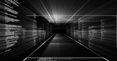 Dynamic Data Processing Digital Interface in Futuristic Setting - Download Free Stock Images Pikwizard.com