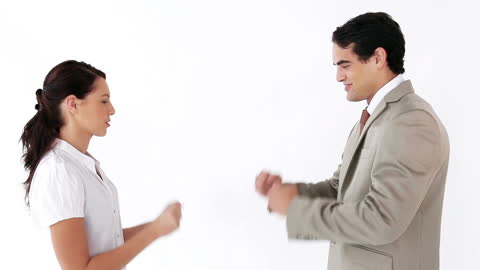 Business Colleagues Engaging in Leisure Activity at Work