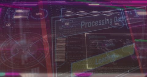 Cyber Security Threat Animation with Digital Data - Download Free Stock Images Pikwizard.com