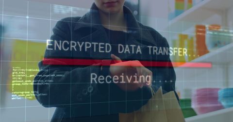 Encrypted Data Transfer with Woman Using Smartwatch