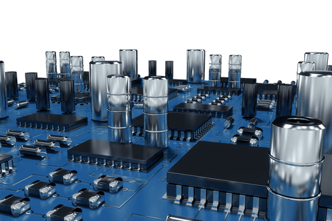 Transparent Tech Circuitry Showcase with Blue PCB Focus - Download Free Stock Videos Pikwizard.com