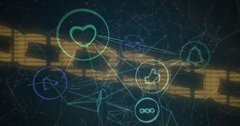Interconnected Digital Icons on Blockchain Technology - Download Free Stock Images Pikwizard.com