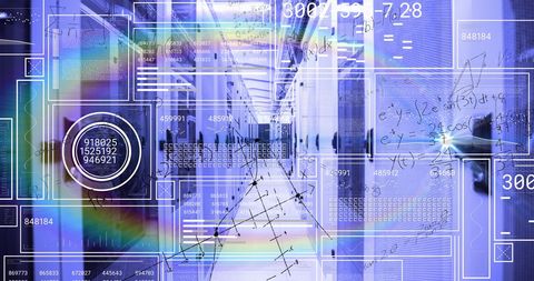 Data Processing Digital Interface in Server Room - Download Free Stock Images Pikwizard.com