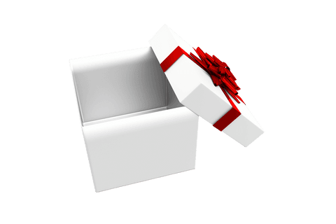 transparent white gift box with red ribbon opened - Download Free Stock Videos Pikwizard.com