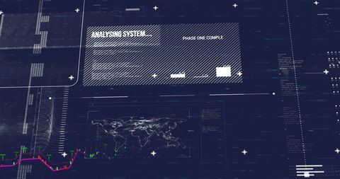 Digital Data Processing with Global Connections on Dark Background - Download Free Stock Images Pikwizard.com